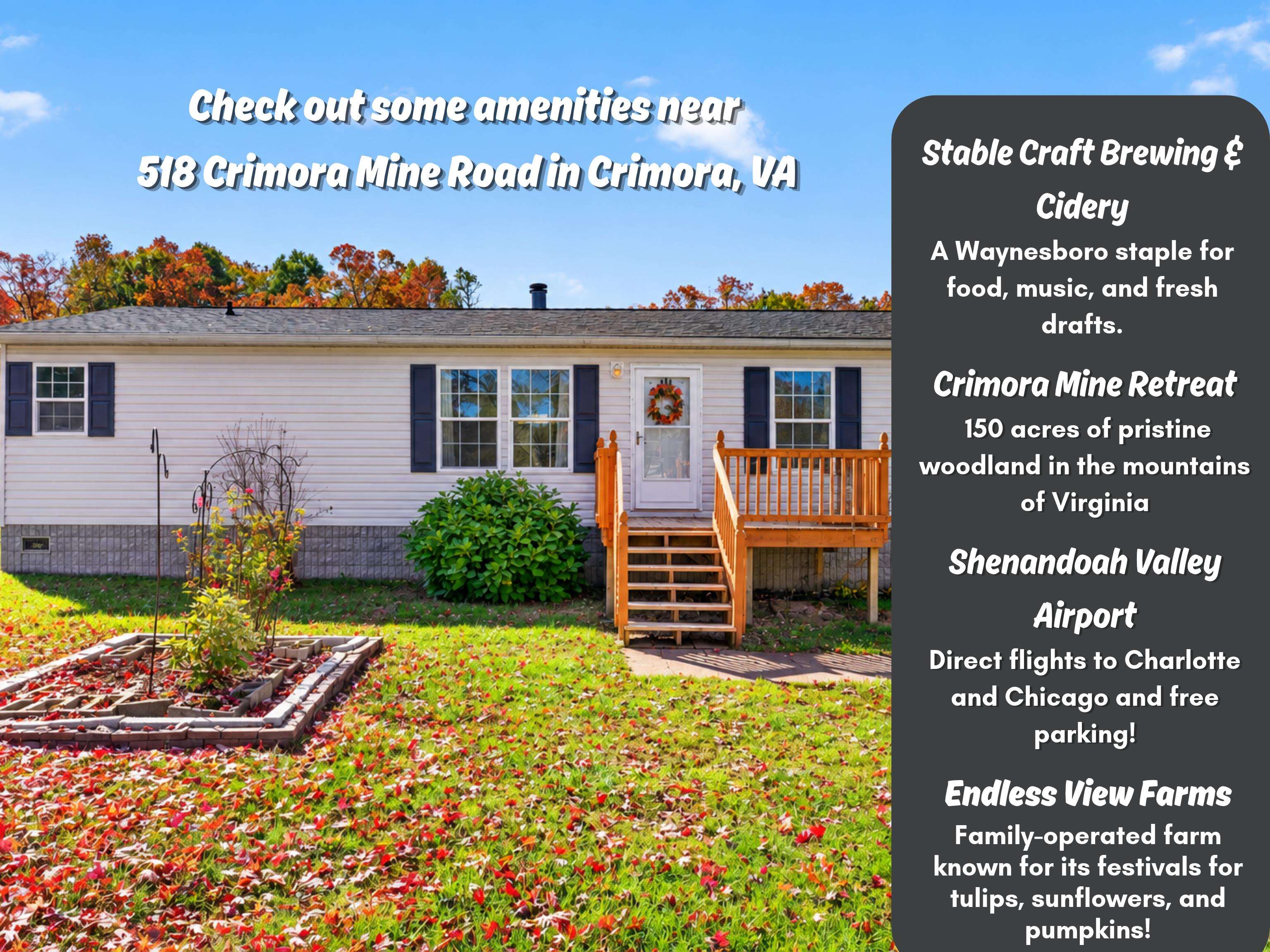 518 CRIMORA MINE RD, CRIMORA, Virginia 24431, 3 Bedrooms Bedrooms, ,2 BathroomsBathrooms,Residential,518 CRIMORA MINE RD,683596 MLS # 683596